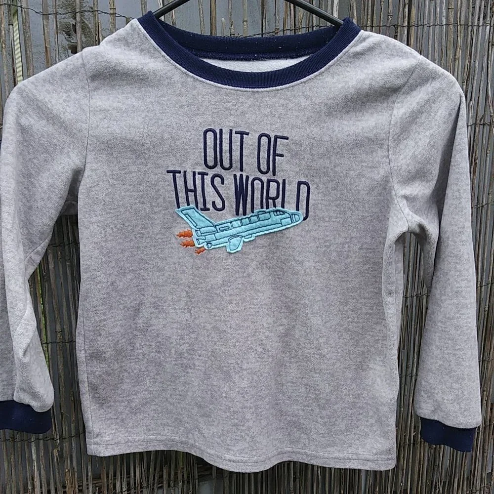Boy's Carter's Out Of This World  Fleece Long Sleeve Shirt - 6